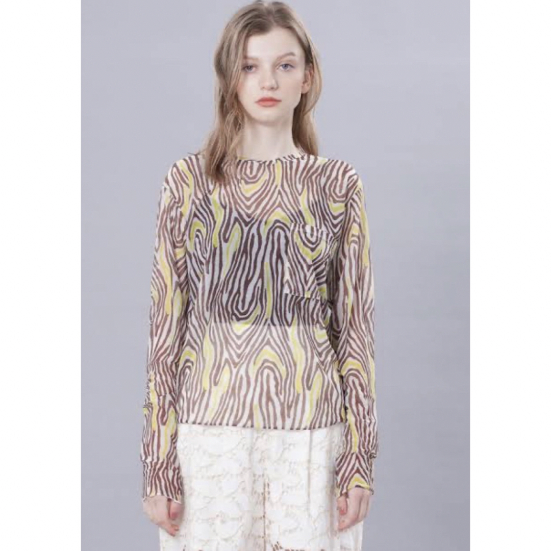 FUMIE=TANAKA フミエタナカ sheer print T の通販 by コアラ's shop