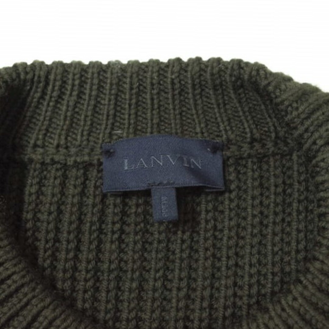 LANVIN ランバン イタリア製 エクストラファインウール ケーブル&畦