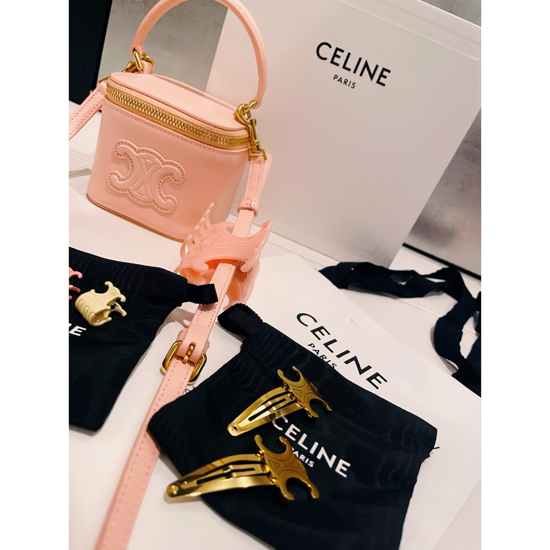 最終！CELINE ミニ バニティケース スムースカーフ スキン