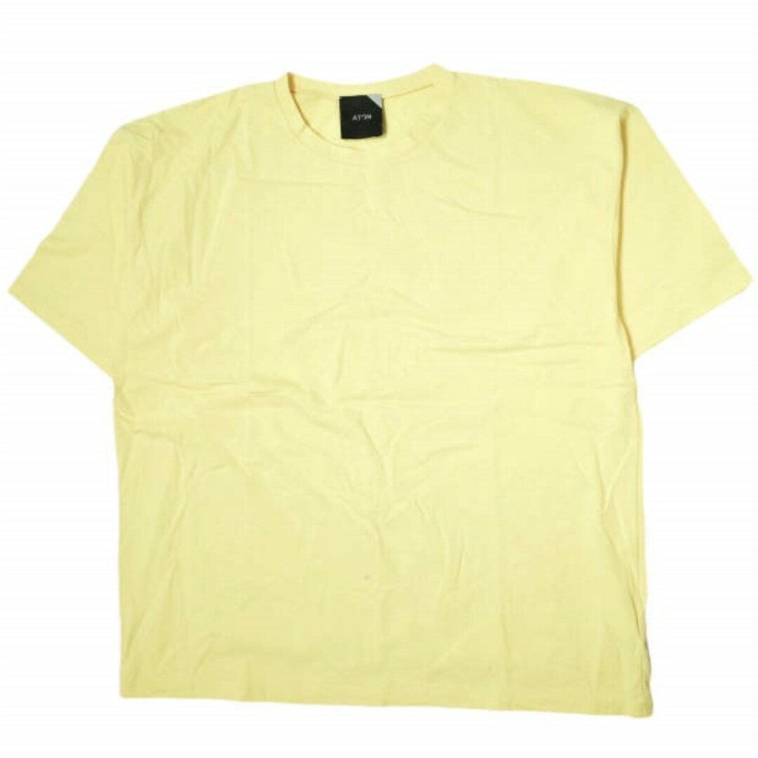 ATON エイトン 日本製 SUVIN 60/2 OVERSIZED T-SHIRT オーバーサイズTシャツ KKAGKM0302 06(L) YELLOW 半袖 クルーネック トップス【ATON】