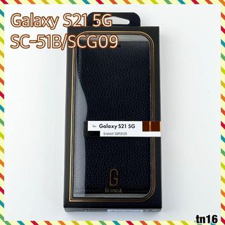 Galaxy S21 5G 本革風レザー フラップケース「SUPERIOR」 黒(Androidケース)