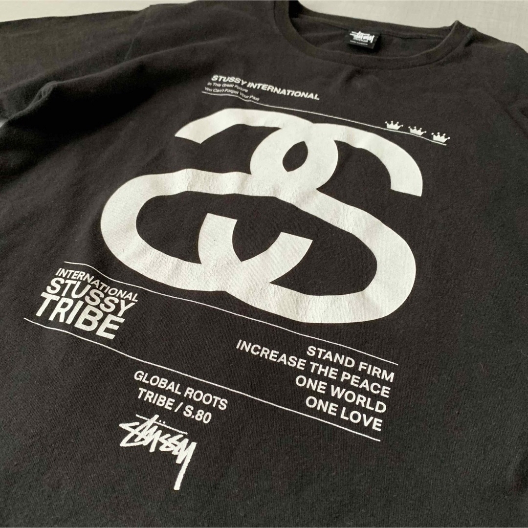STUSSY TRIBE メキシコ製 SSロゴ ブラック M - Tシャツ/カットソー