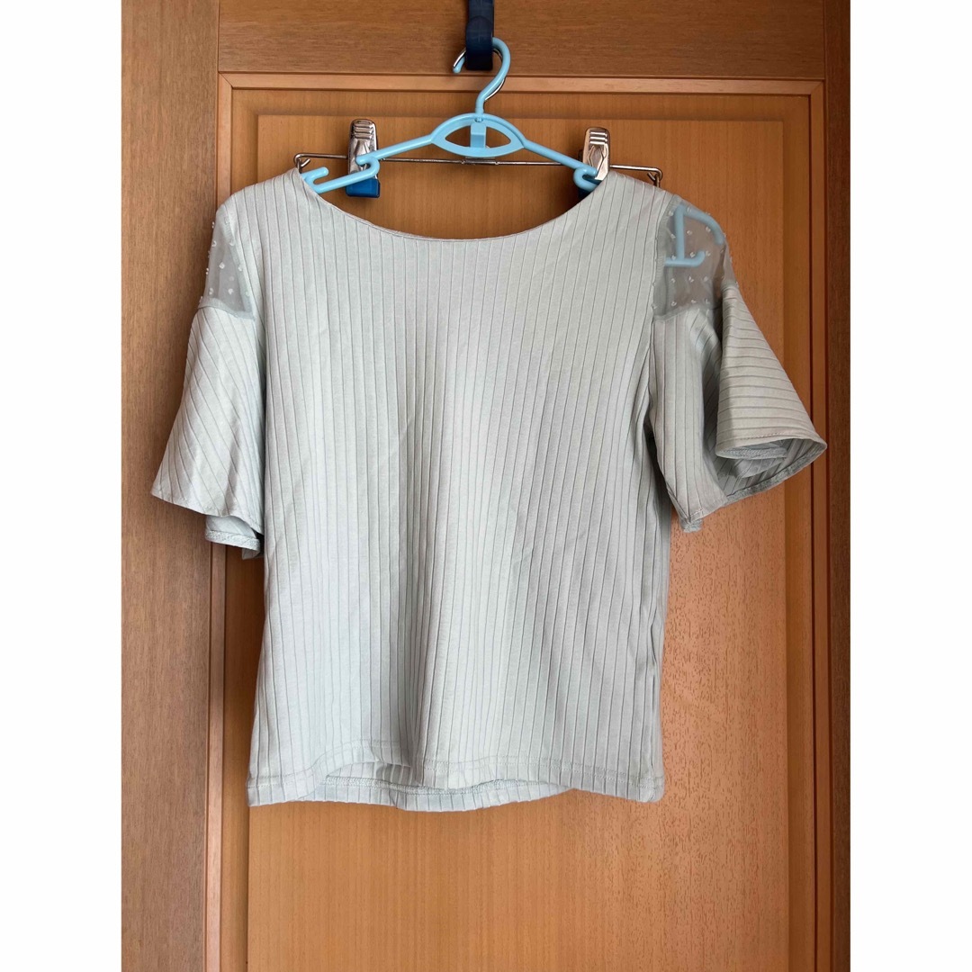 Rope' Picnic(ロペピクニック)の肩シースルーTシャツ レディースのトップス(Tシャツ(半袖/袖なし))の商品写真