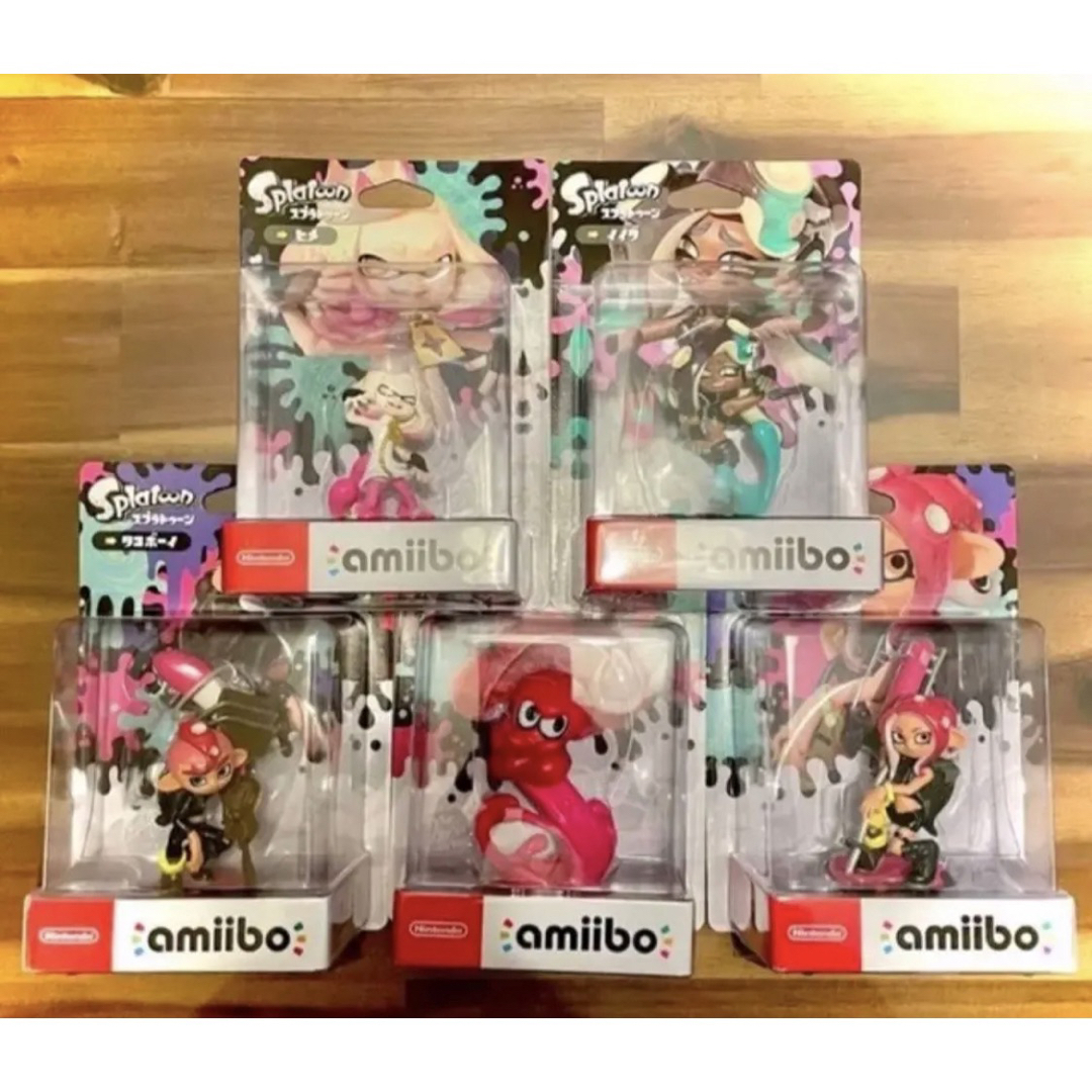 任天堂(ニンテンドウ)のスプラトゥーン3 amiibo 5体セット エンタメ/ホビーのフィギュア(ゲームキャラクター)の商品写真