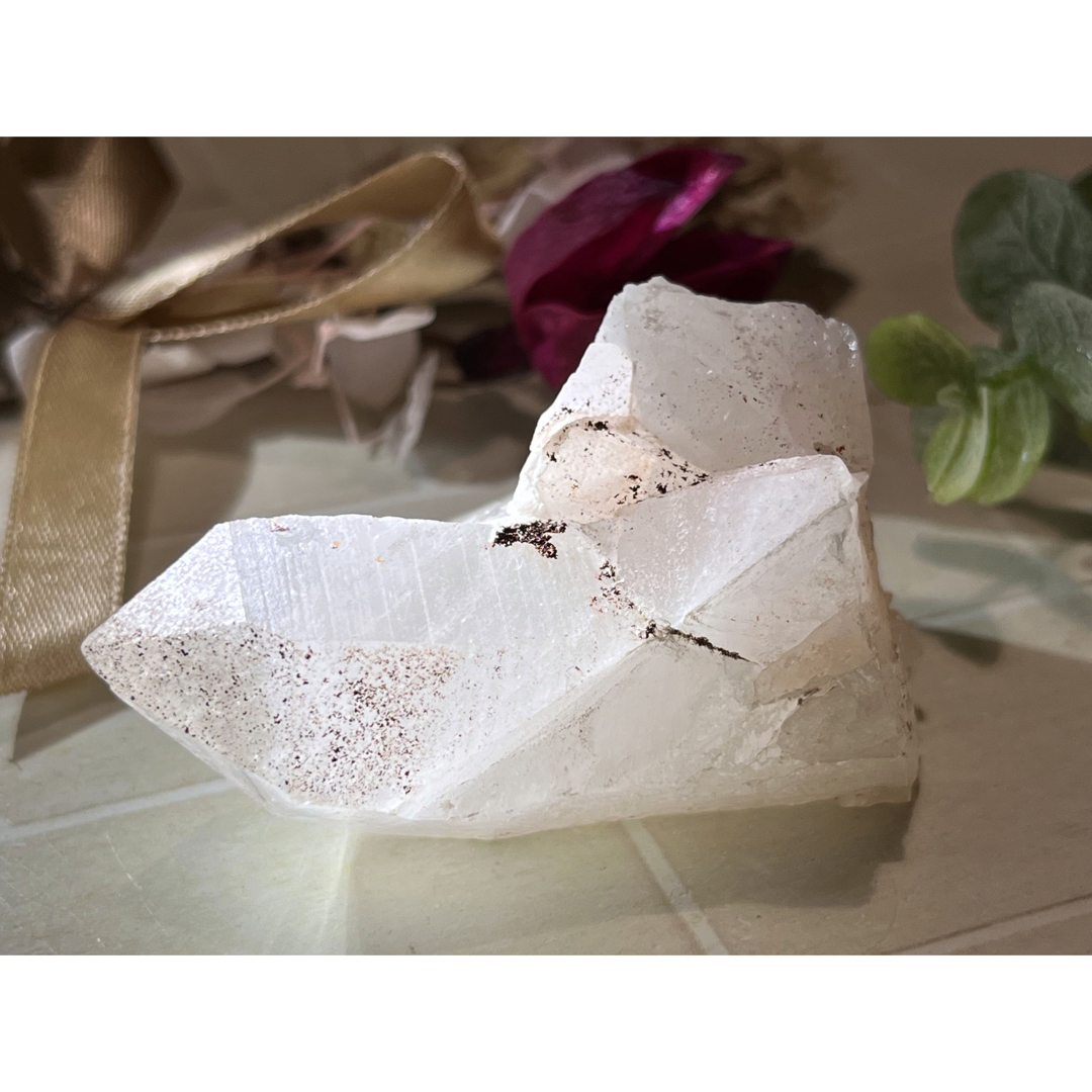 タントリックツイン✨　ヒマラヤ　マニカラン産　ピンク水晶 原石　クラスター