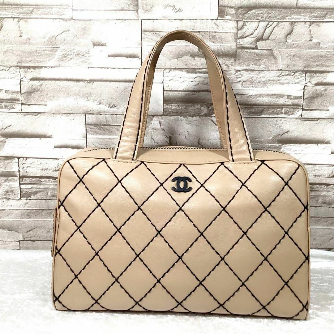 CHANEL - ☆ Elsa様専用です ワイルドステッチ ミニボストンバッグ