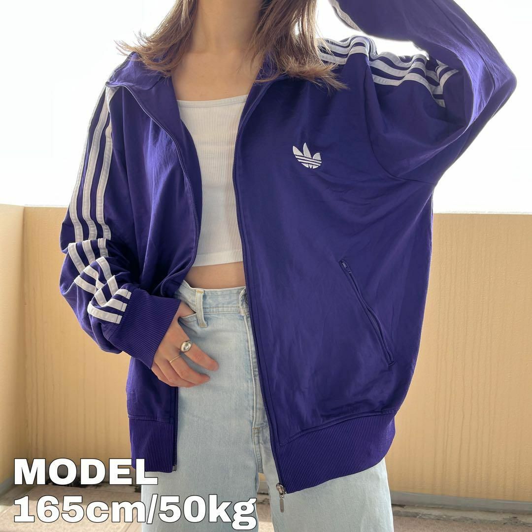 ★希少・美品★  adidas トラックジャケット　　M〜L相当　パープル