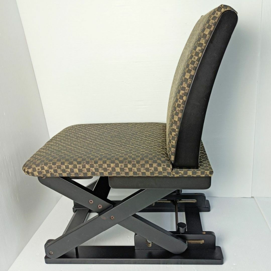 エムールチェア 高座椅子 3段階高さ調節可能 日本製 股付きローチェア インテリア/住まい/日用品の椅子/チェア(座椅子)の商品写真