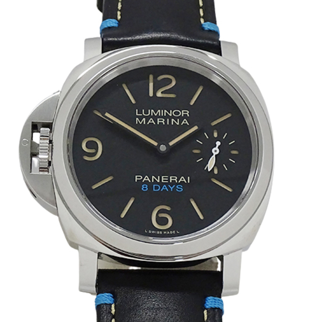 パネライ PANERAI ルミノール PAM00796 時計 メンズ ブランド レフトハンド 8DAYS アッチャイオ 手巻き ステンレス SS レザー 替えベルト付 裏スケ