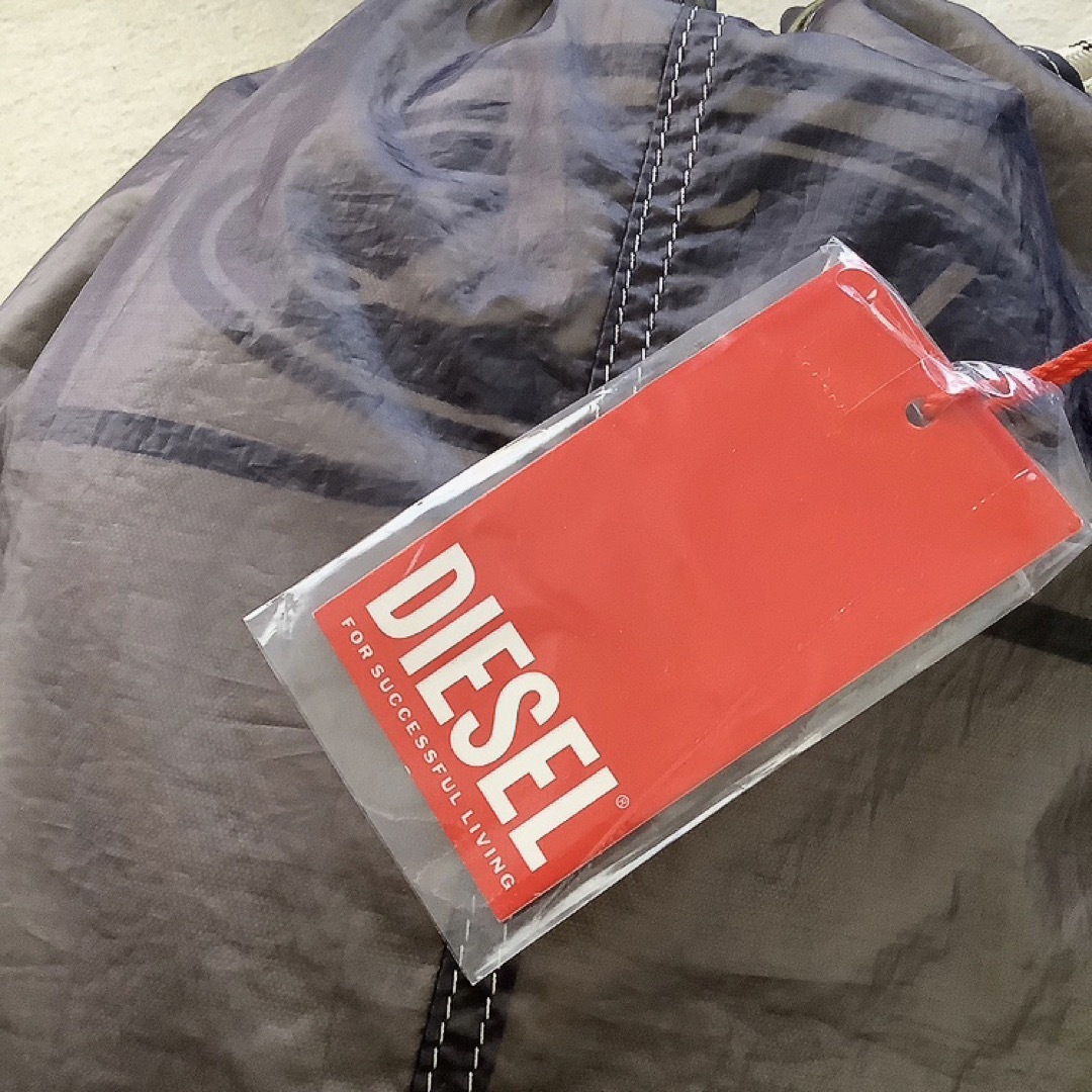 新品☆DIESEL☆ドロスト リュックサック バックパック シアー素材 グレー