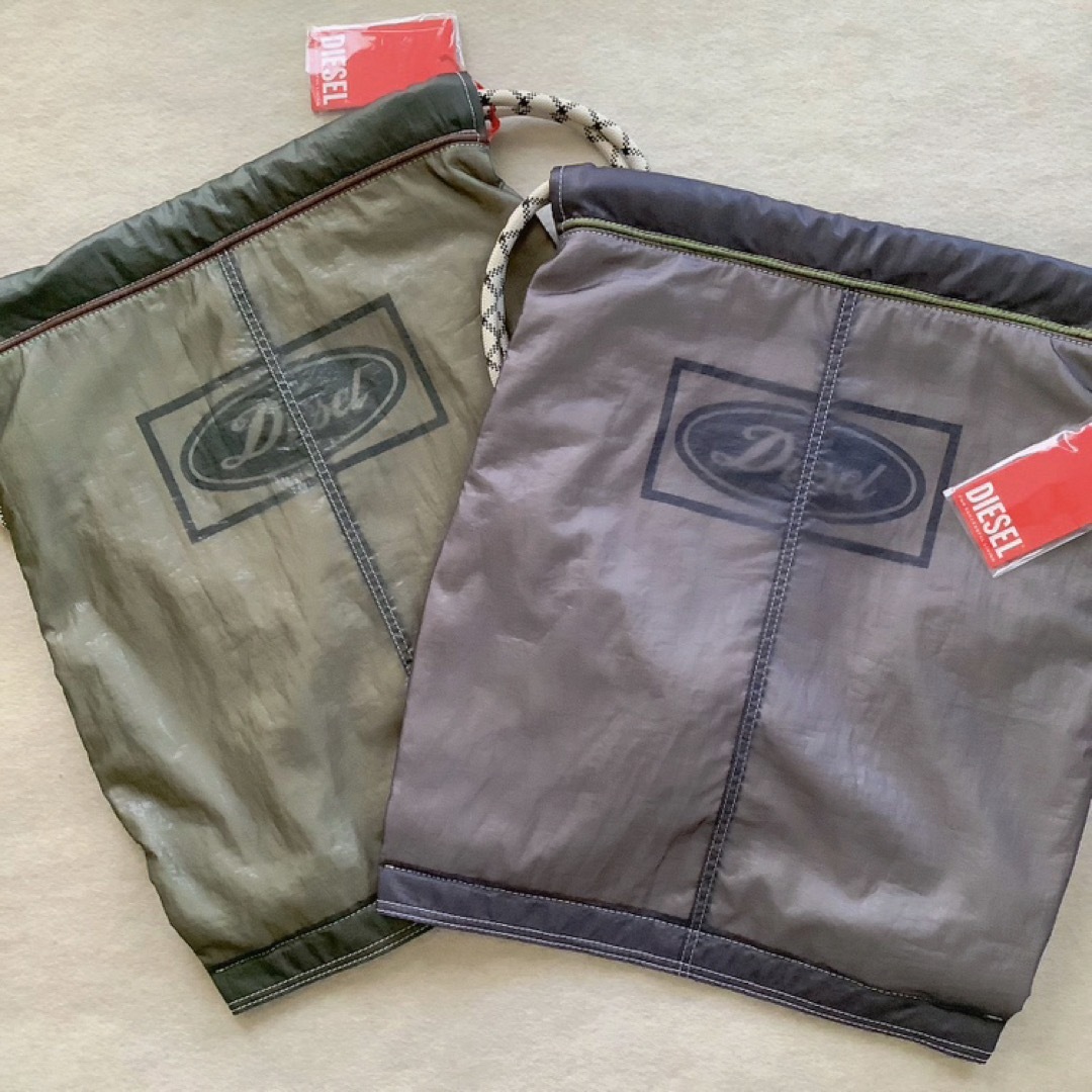 新品☆DIESEL☆ドロスト リュックサック バックパック シアー素材 グレー