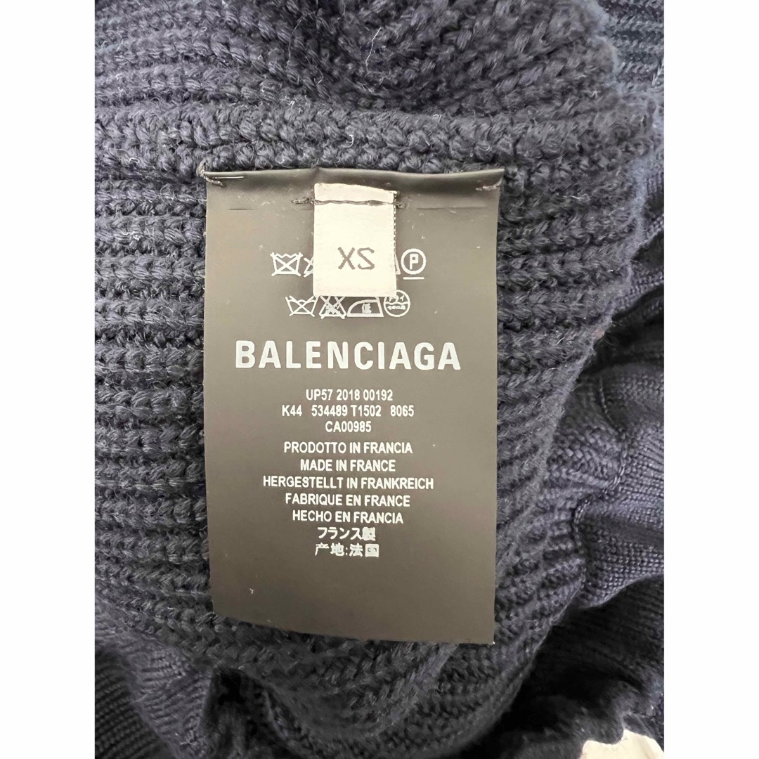 BALENCIAGA 18aw ハイネック ハーフジップニット-eastgate.mk