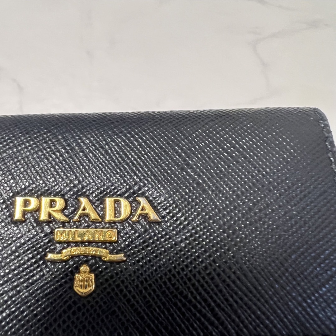 PRADA プラダ キーケース サフィアーノ 6連 黒