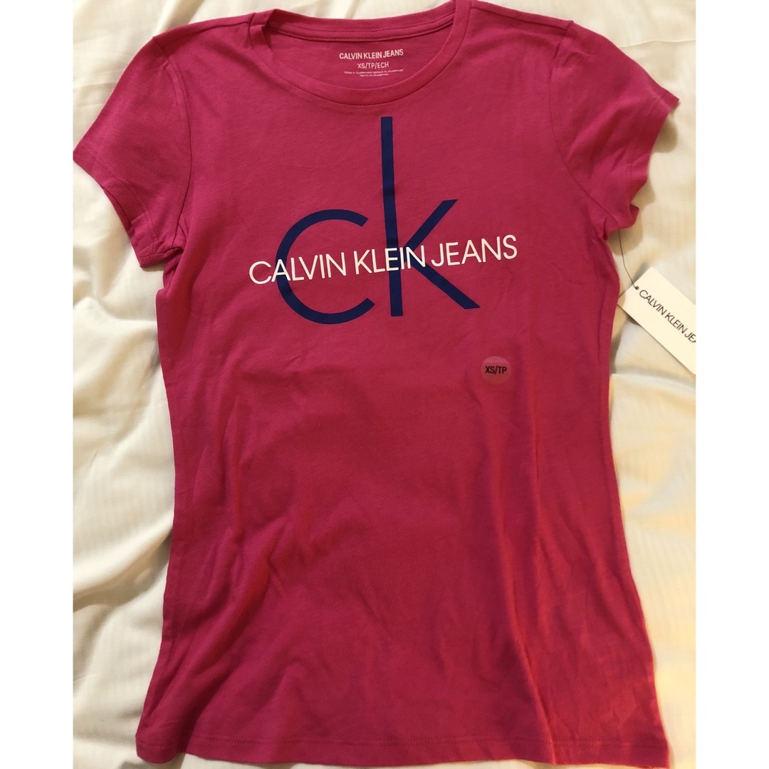 Calvin Klein(カルバンクライン)のレア！カルバンクライン ロゴ入り半袖Tシャツ レディースのトップス(Tシャツ(半袖/袖なし))の商品写真