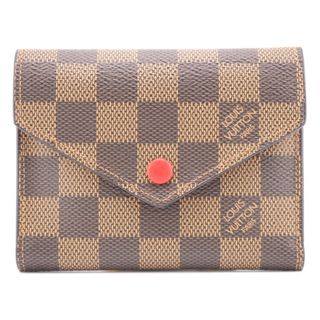 ルイヴィトン(LOUIS VUITTON)のルイヴィトン LOUIS VUITTON 三つ折り財布
 ダミエ ポルトフォイユ ヴィクトリーヌ コンパクトウォレット N41659 ブラウン(財布)