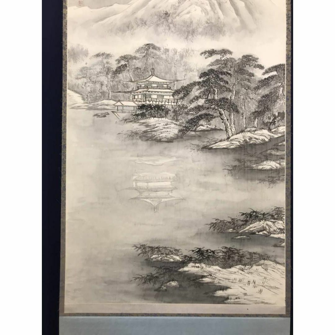 作者不詳/山水図/金閣寺/雪景金閣寺図/掛軸☆宝船☆AC-265の通販 作者不詳/山水図/金閣寺/雪景金閣寺図/掛軸☆宝船☆AC-265の通販