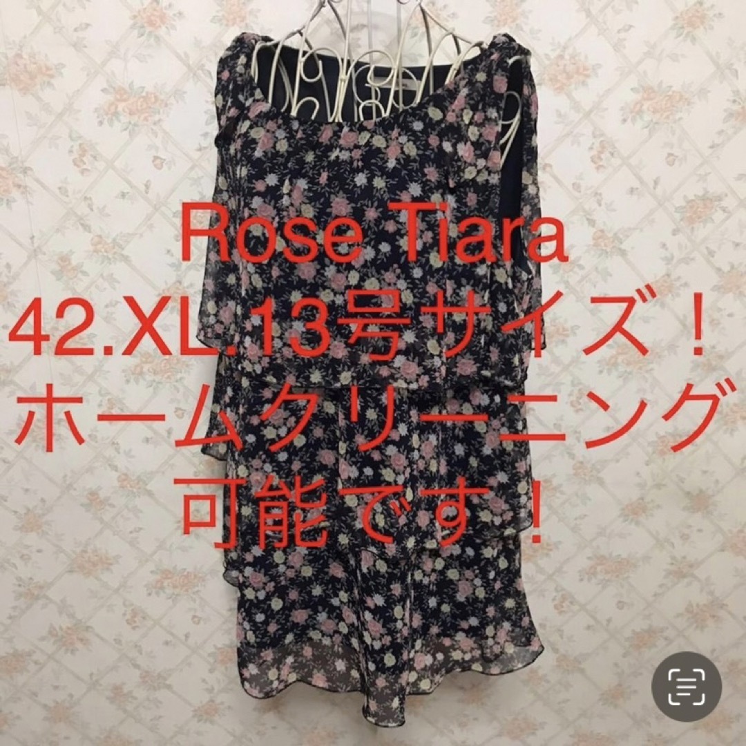 Rose Tiara(ローズティアラ)の★Rose Tiara/ローズティアラ★大きいサイズ！チュニックカットソー42 レディースのトップス(カットソー(半袖/袖なし))の商品写真