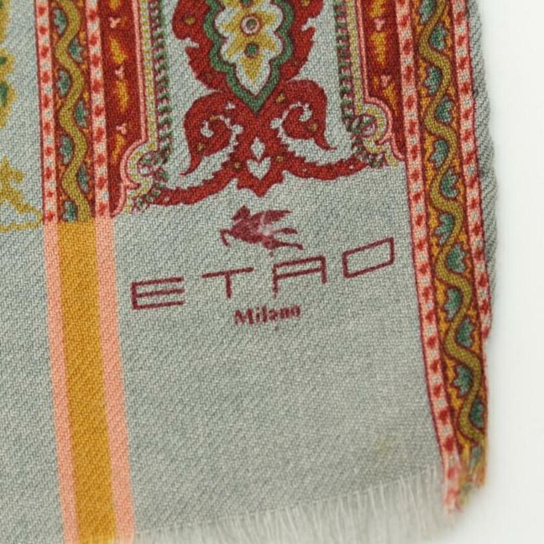 ETRO(エトロ)の スカーフ ショール ペイズリー ウール シルク ボルドー マルチカラー レディースのファッション小物(バンダナ/スカーフ)の商品写真