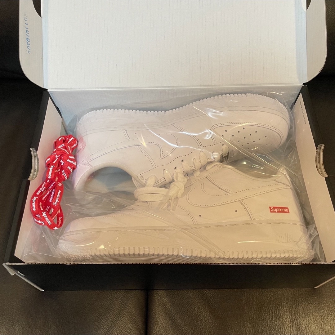 27.5cm Supreme x Nike Air Force 1 ホワイト