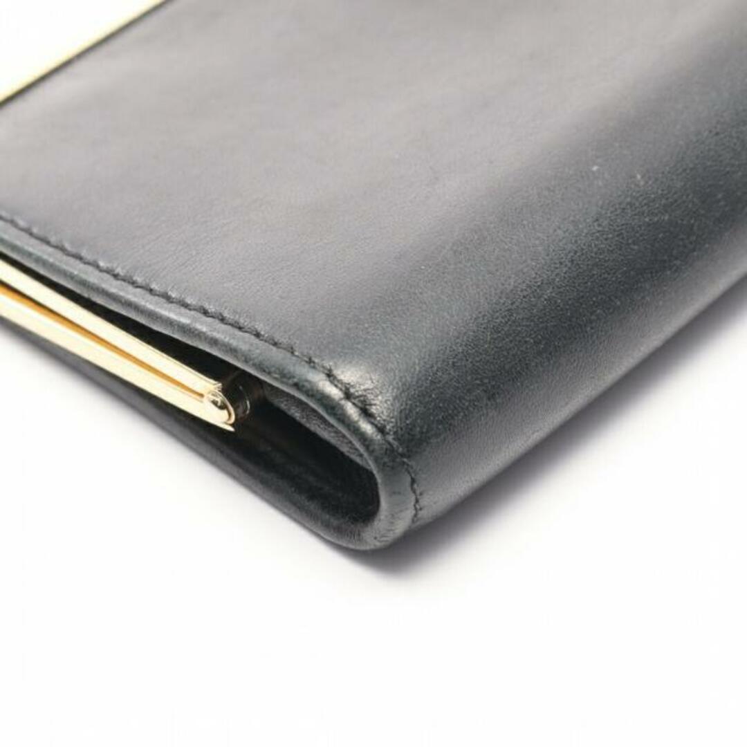 Salvatore Ferragamo(サルヴァトーレフェラガモ)の コインケース レザー ブラック がま口 レディースのファッション小物(財布)の商品写真