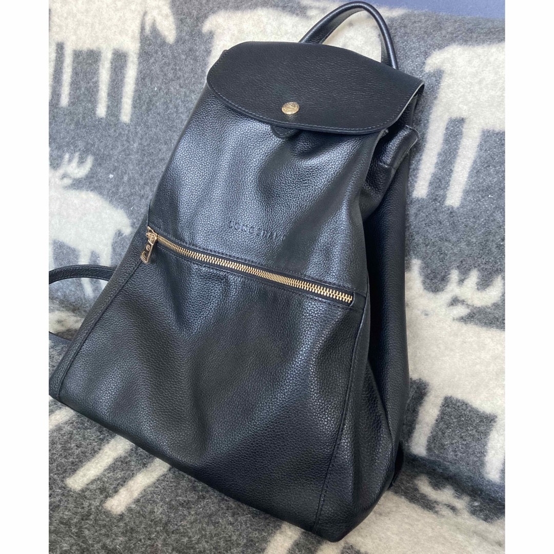 LONGCHAMP - ロンシャン ルフローネ リュック ブラックの通販 by LONGCHAMP - ロンシャン ルフローネ リュック ブラックの通販 by