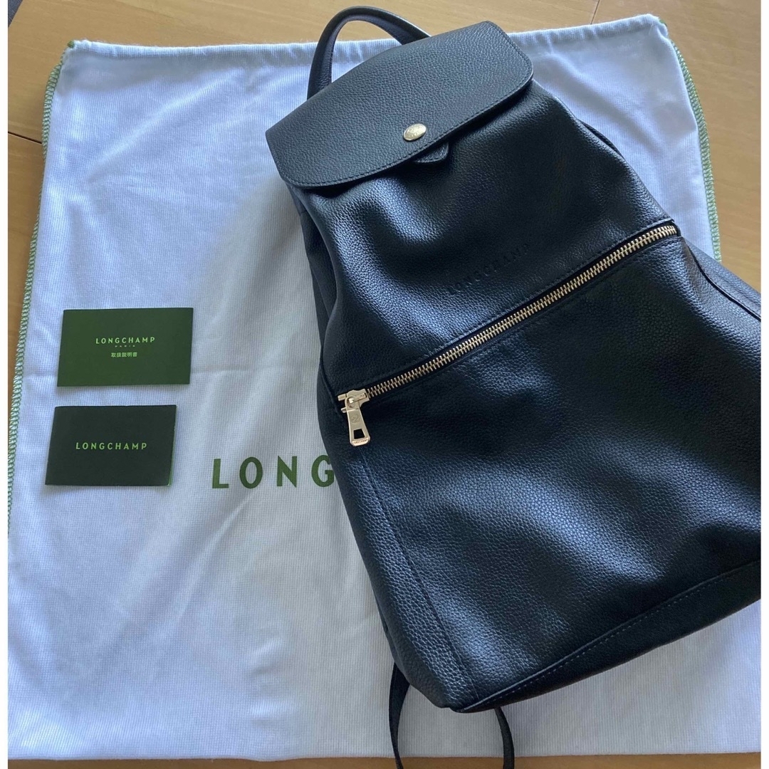LONGCHAMP - ロンシャン ルフローネ リュック ブラックの通販 by OKAME