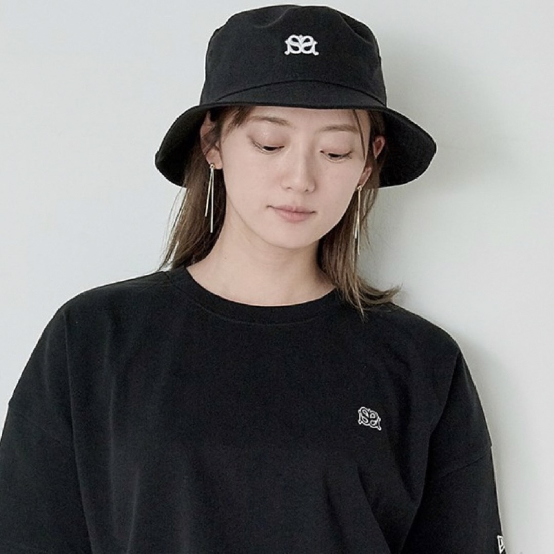 SNIDEL(スナイデル)の【SNIDEL|NEW ERA®】コラボハット ブラック 黒 スナイデル 新品 レディースの帽子(ハット)の商品写真