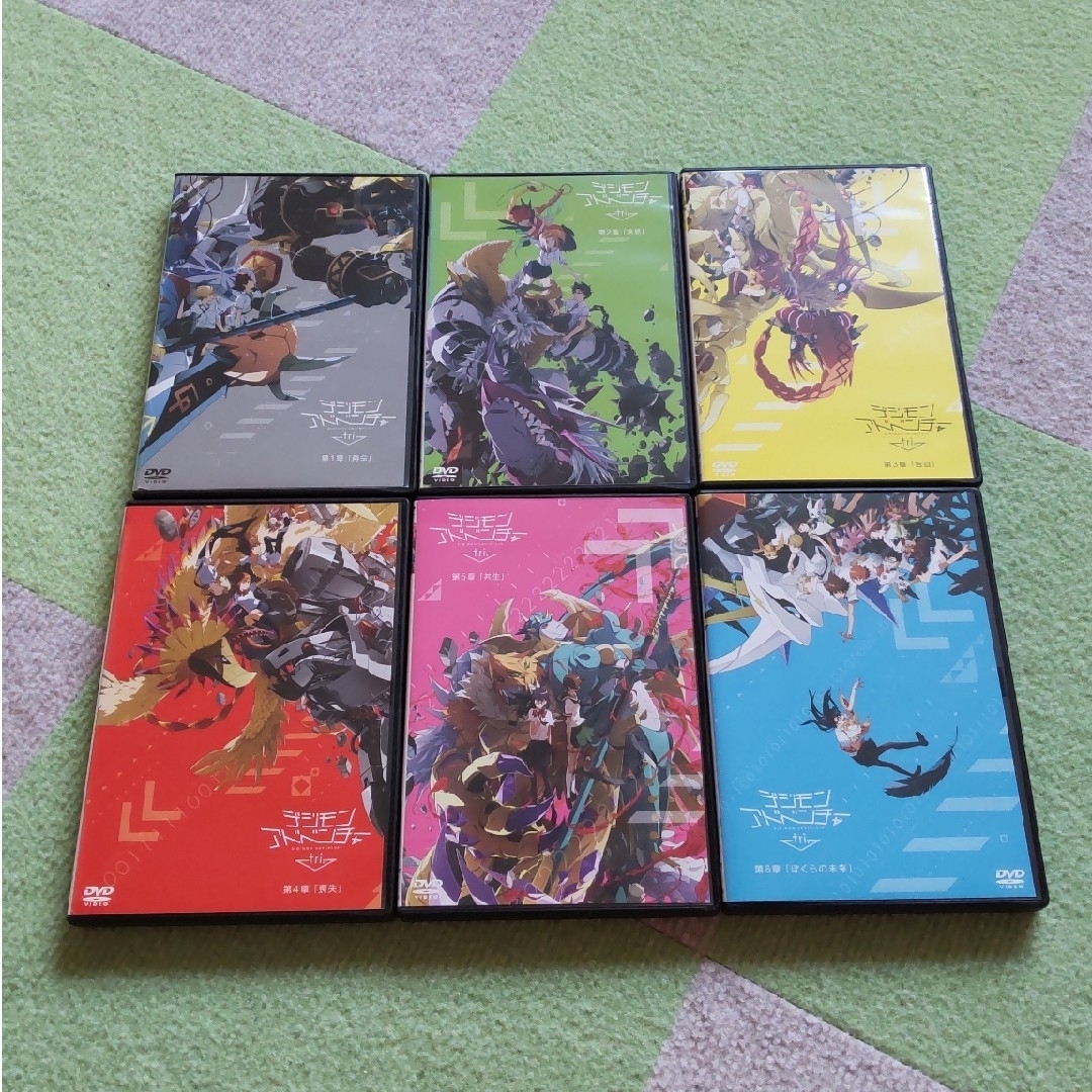 全巻セットDVD▼デジモンアドベンチャー tri.(7枚セット)第1章 再会、第2章 決意、第3章 告白、第4章 喪失、第5章 共生、第6章 ぼくらの未来、LAST EVOLUTION 絆▽レンタル落ち