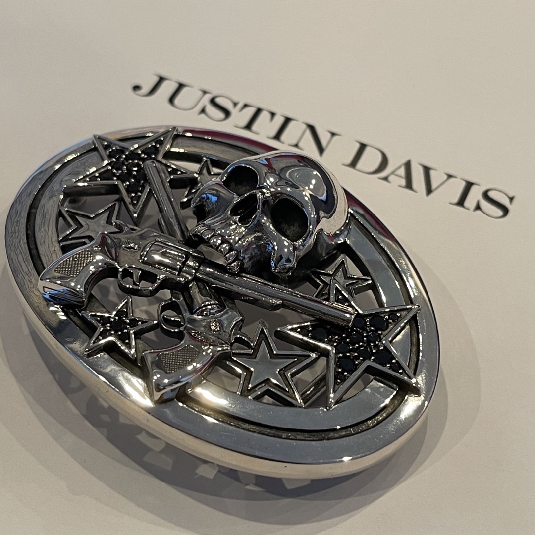 新品◆JUSTIN DAVIS◆DEE BUCKLE◆スカル拳銃バックル◆29万