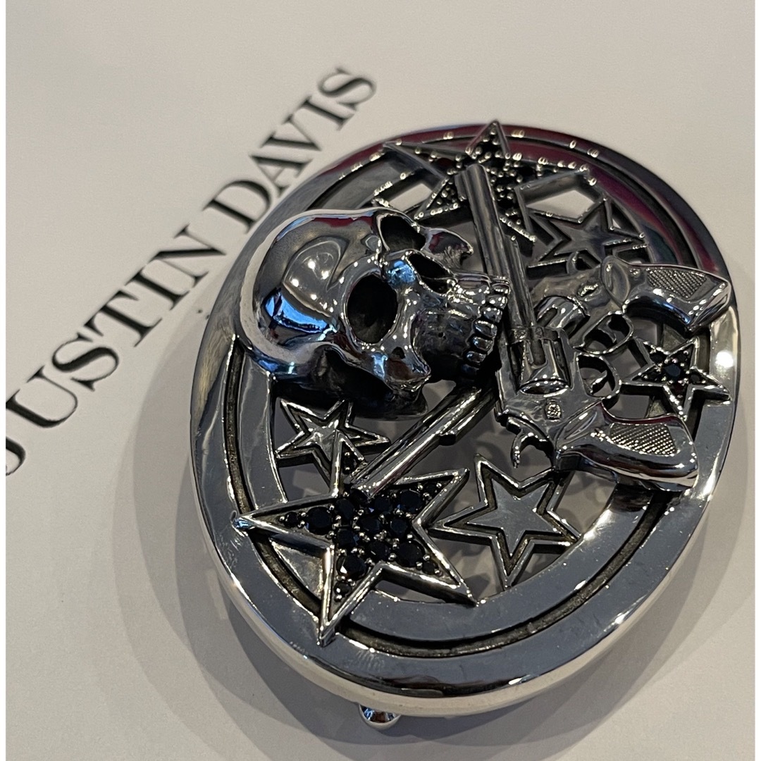 新品◇JUSTIN DAVIS◇DEE BUCKLE◇スカル拳銃バックル◇29万 新品◇JUSTIN DAVIS◇DEE BUCKLE◇スカル拳銃バックル◇29万