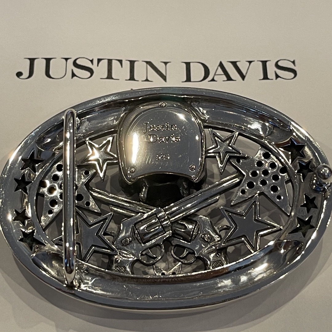 新品◆JUSTIN DAVIS◆DEE BUCKLE◆スカル拳銃バックル◆29万