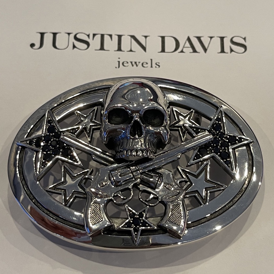 新品◆JUSTIN DAVIS◆DEE BUCKLE◆スカル拳銃バックル◆29万