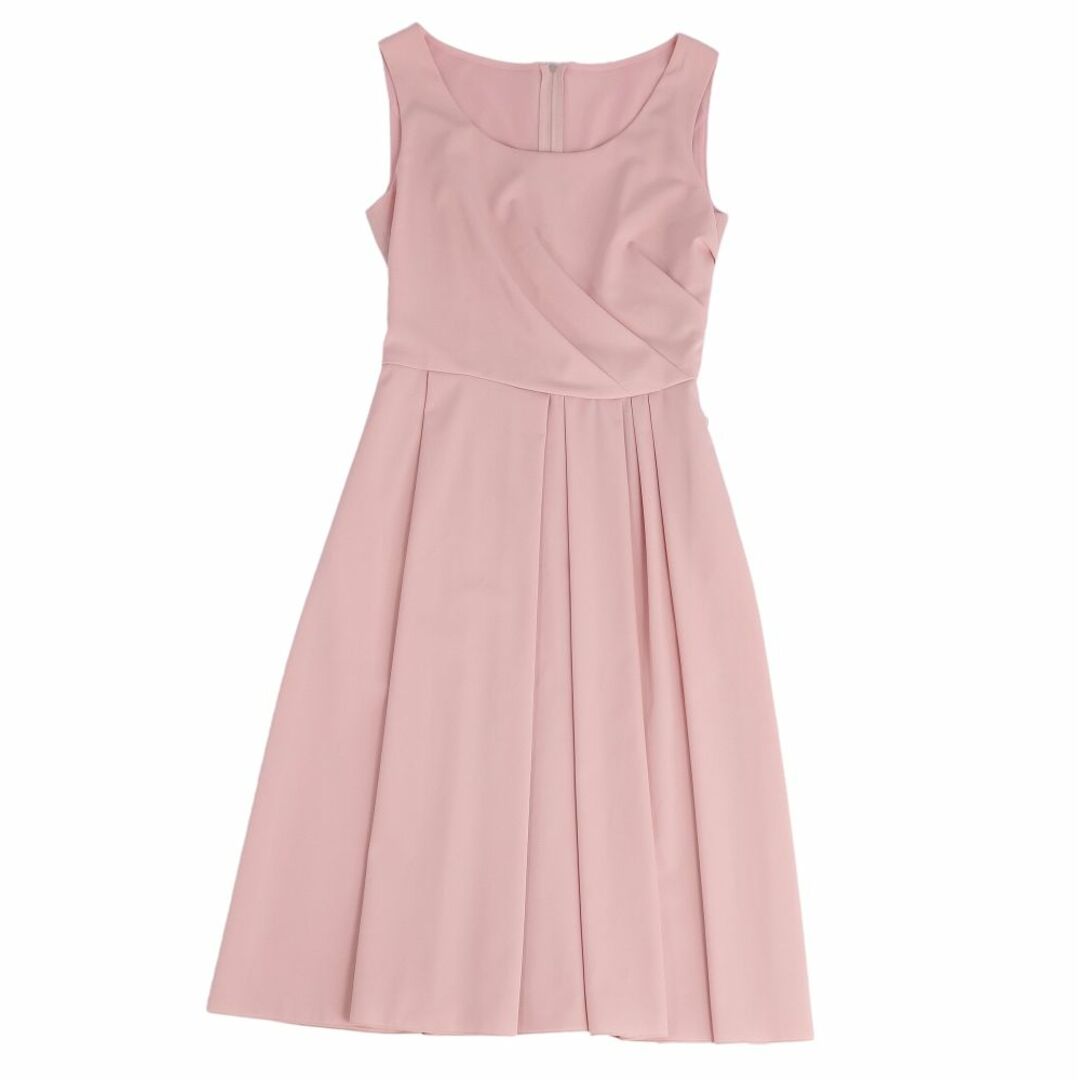 美品 フォクシー ニューヨーク FOXEY NEW YORK ワンピース ノースリーブ ジャージー 無地 トップス レディース 40(M相当) ピンク | フリマアプリ ラクマ