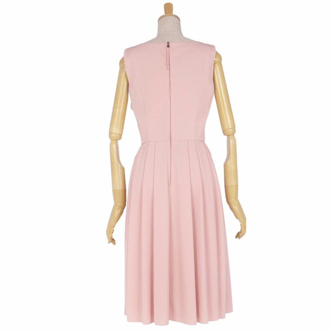 美品 フォクシー ニューヨーク FOXEY NEW YORK ワンピース ノースリーブ ジャージー 無地 トップス レディース 40(M相当) ピンク