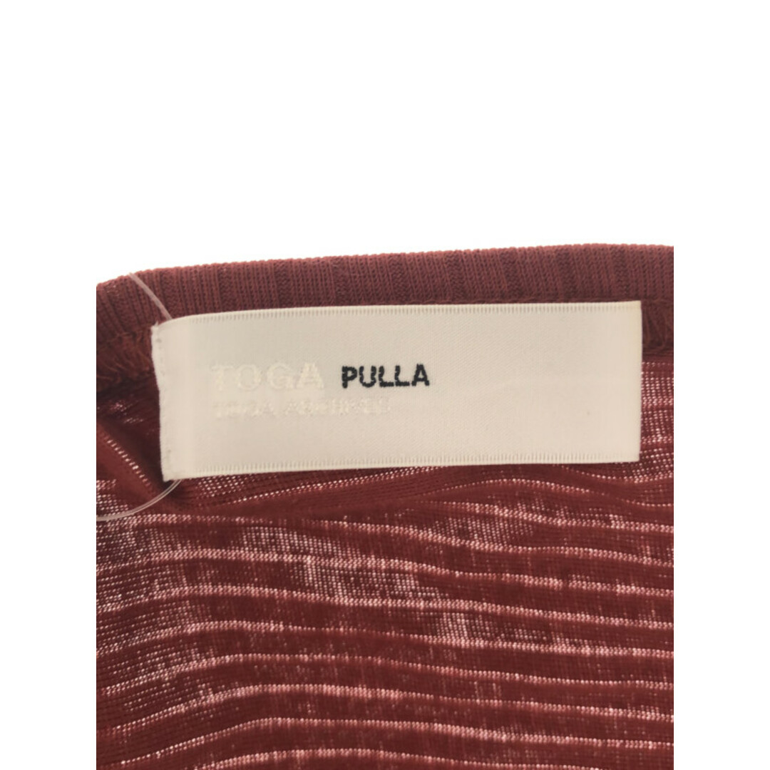 TOGA(トーガ)のTOGA PULLA トーガ プルラ 17AW リブニットカットソー レッド レディースのトップス(その他)の商品写真