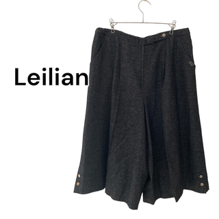 leilian - 【Leilian】レリアン ウール ハーフパンツ 金ボタン 大きいサイズ