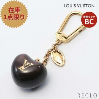 ルイヴィトン(LOUIS VUITTON)のポルトクレ ポム キーホルダー バッグチャーム レジン GP ダークブラウン ゴールド(チャーム)