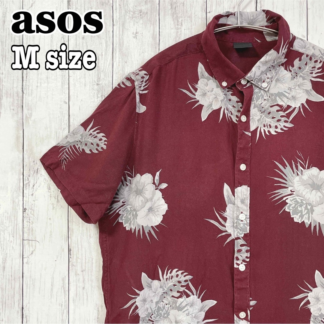 新品　ASOS 柄シャツ　半袖