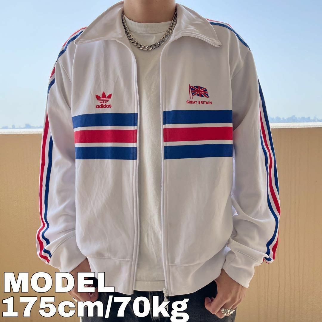 【adidas】アディダス　ボアジャケット　レッド　XL