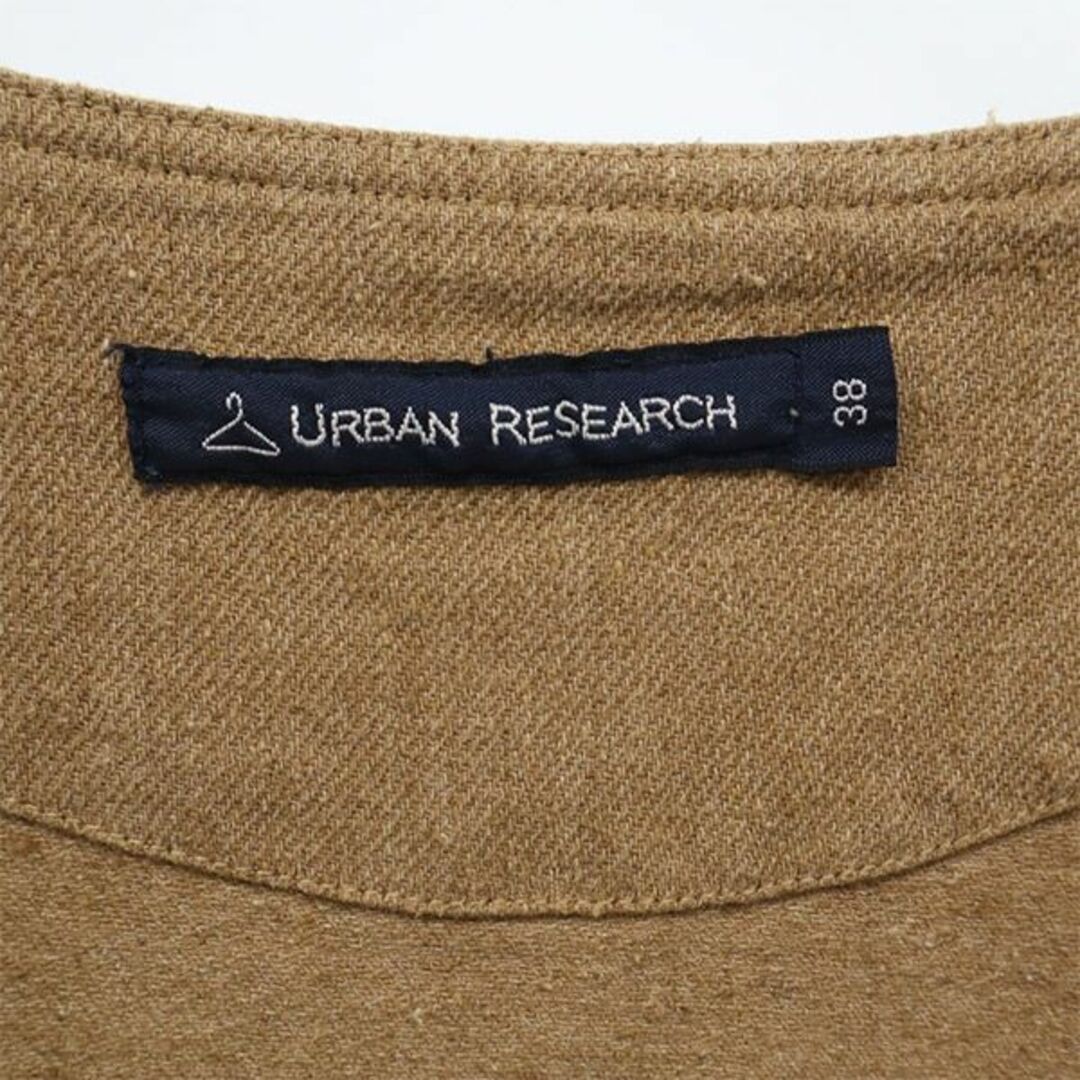 URBAN RESEARCH(アーバンリサーチ)のアーバンリサーチ リネンブレンド ベスト 38 ブラウン URBAN RESEARCH メンズ 【中古】  【230720】 メンズのトップス(ベスト)の商品写真