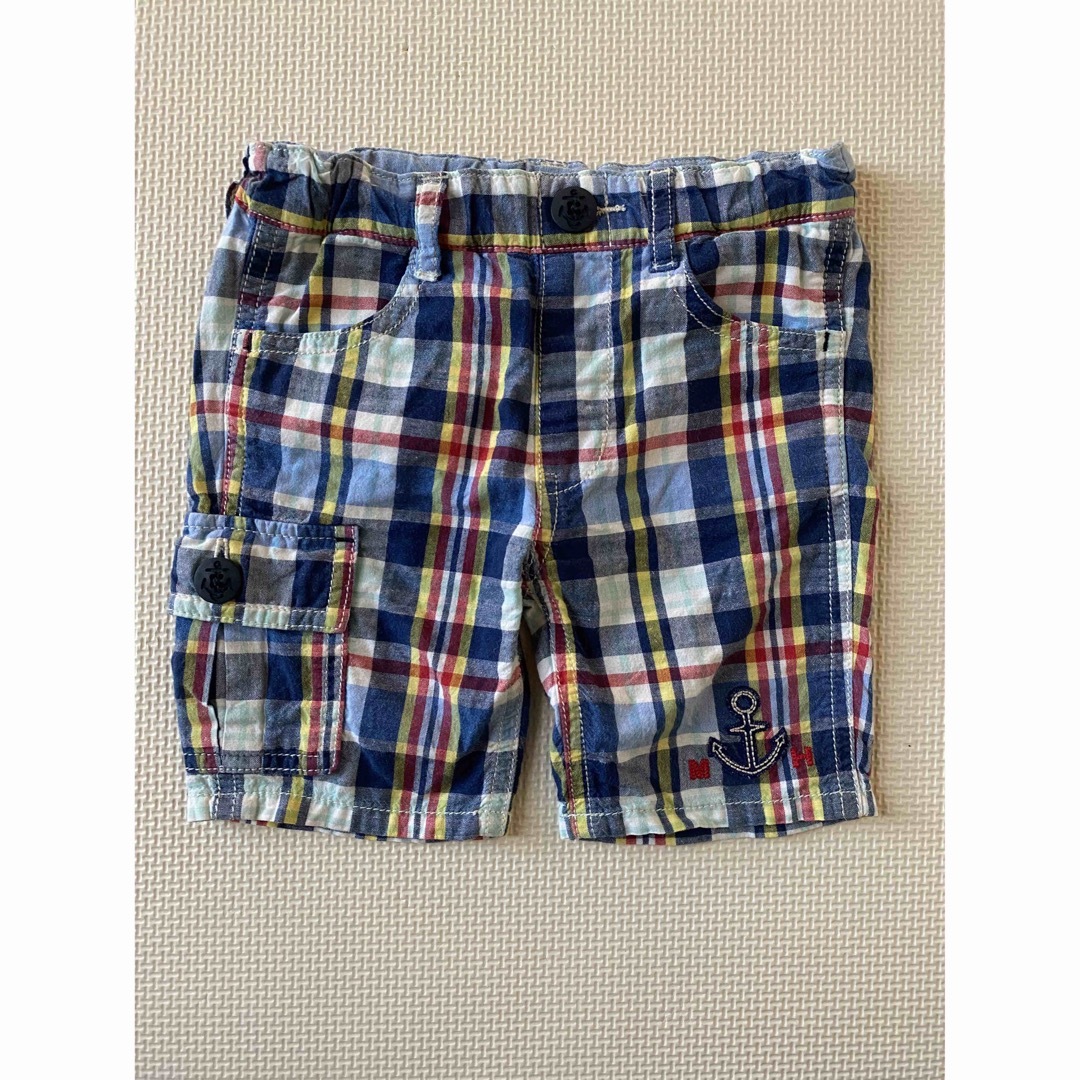 mikihouse(ミキハウス)のミキハウス　チェックズボン　80 キッズ/ベビー/マタニティのベビー服(~85cm)(パンツ)の商品写真