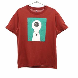 モンベル プリント 半袖 Tシャツ XS ブラウン mont-bell アウトドア メンズ 【中古】  【230720】 メール便可(Tシャツ/カットソー(半袖/袖なし))