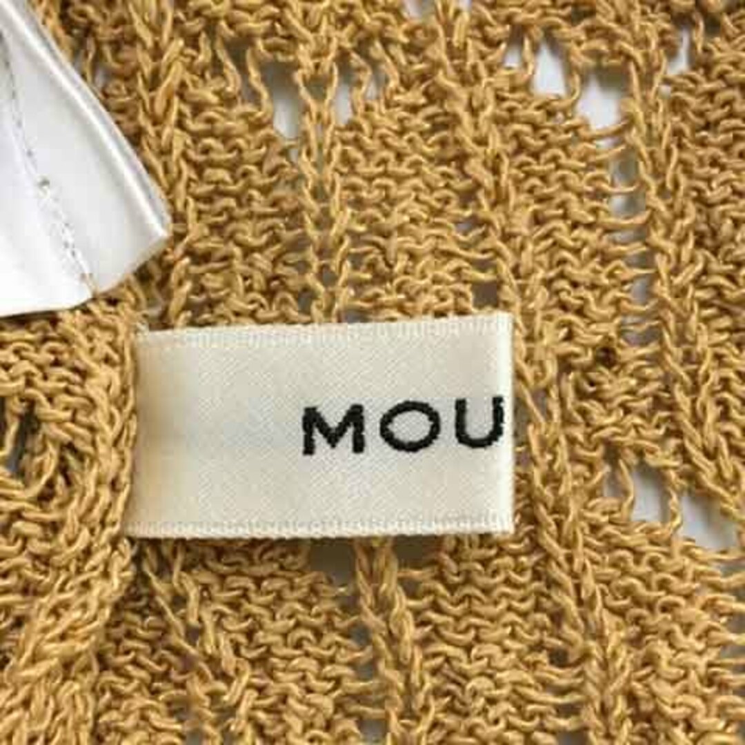 moussy(マウジー)のマウジー セーター ニット 透かし編み クロシェ 長袖 FREE 茶 ベージュ レディースのトップス(ニット/セーター)の商品写真