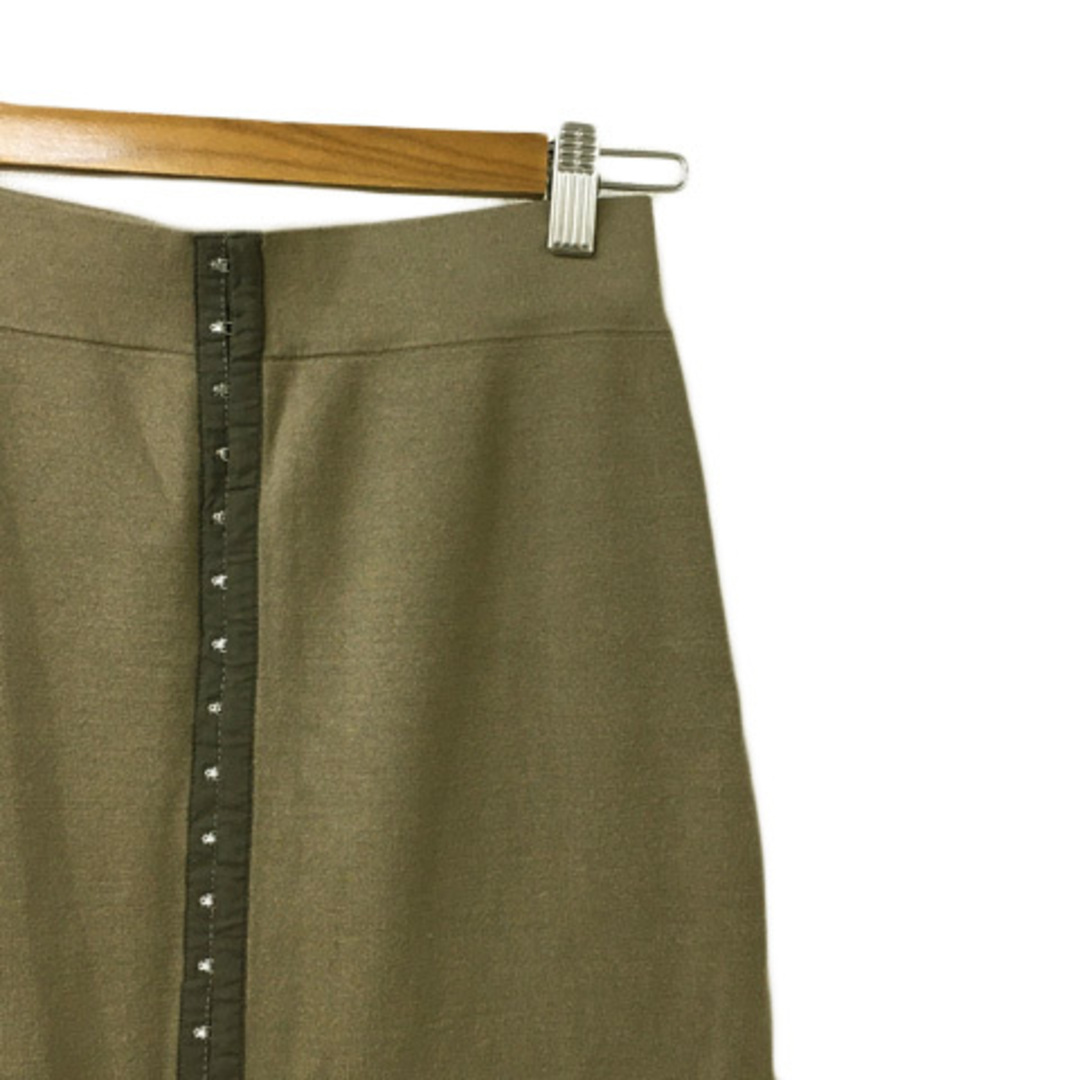 ROSE BUD(ローズバッド)のローズバッド スカート ニット タイト ロング ウエストゴム F グレー 緑 レディースのスカート(ロングスカート)の商品写真