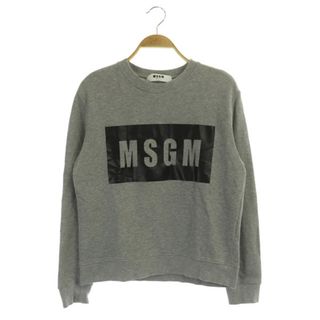 エムエスジイエム(MSGM)のエムエスジーエム MSGM トレーナー スウェット 長袖 ロゴプリント XS(トレーナー/スウェット)