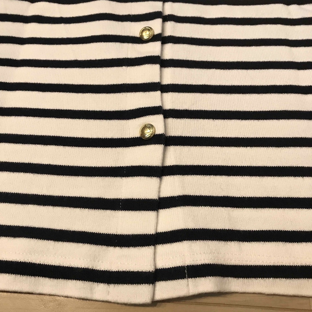 PETIT BATEAU(プチバトー)のプチバトー 半袖 ストライプ ボーダー ワンピース 152cm キッズ/ベビー/マタニティのキッズ服女の子用(90cm~)(ワンピース)の商品写真