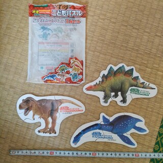 タカラトミー(Takara Tomy)の難あり 恐竜 こどもパズル 5ピースのアニアパズル3種セット 中古(知育玩具)