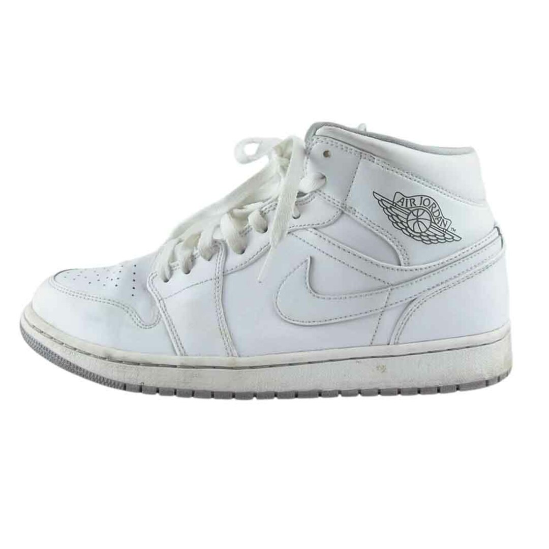 NIKE - NIKE ナイキ 554724-112 AIR JORDAN 1 MID WHITE WOLF GREY