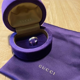 グッチ(Gucci)のGUCCI Ring Icon Hammered Finish GG Logo(リング(指輪))