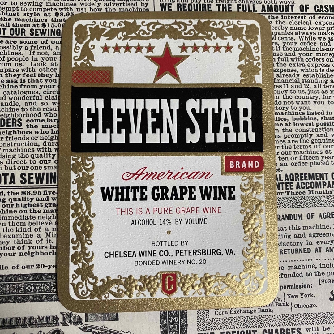 ヴィンテージラベル "ELEVEN STAR" 5枚 紙モノ エンタメ/ホビーのコレクション(印刷物)の商品写真